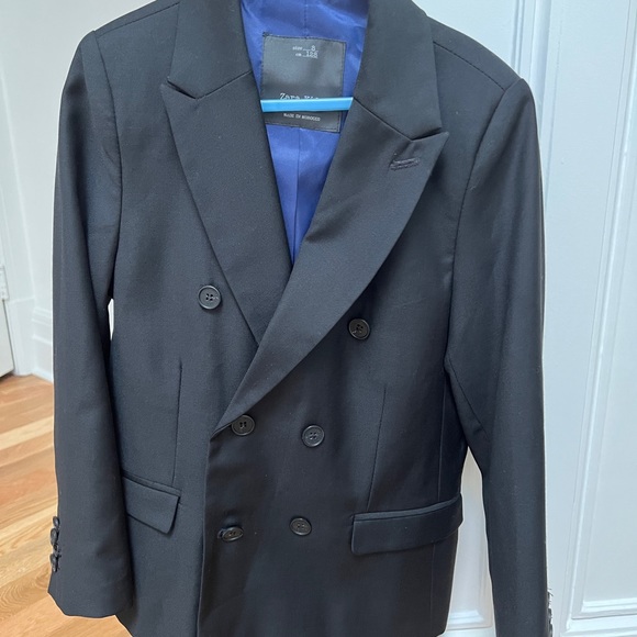 NEW  double breasted suit jacket boys 8 - Picture 1 of 4